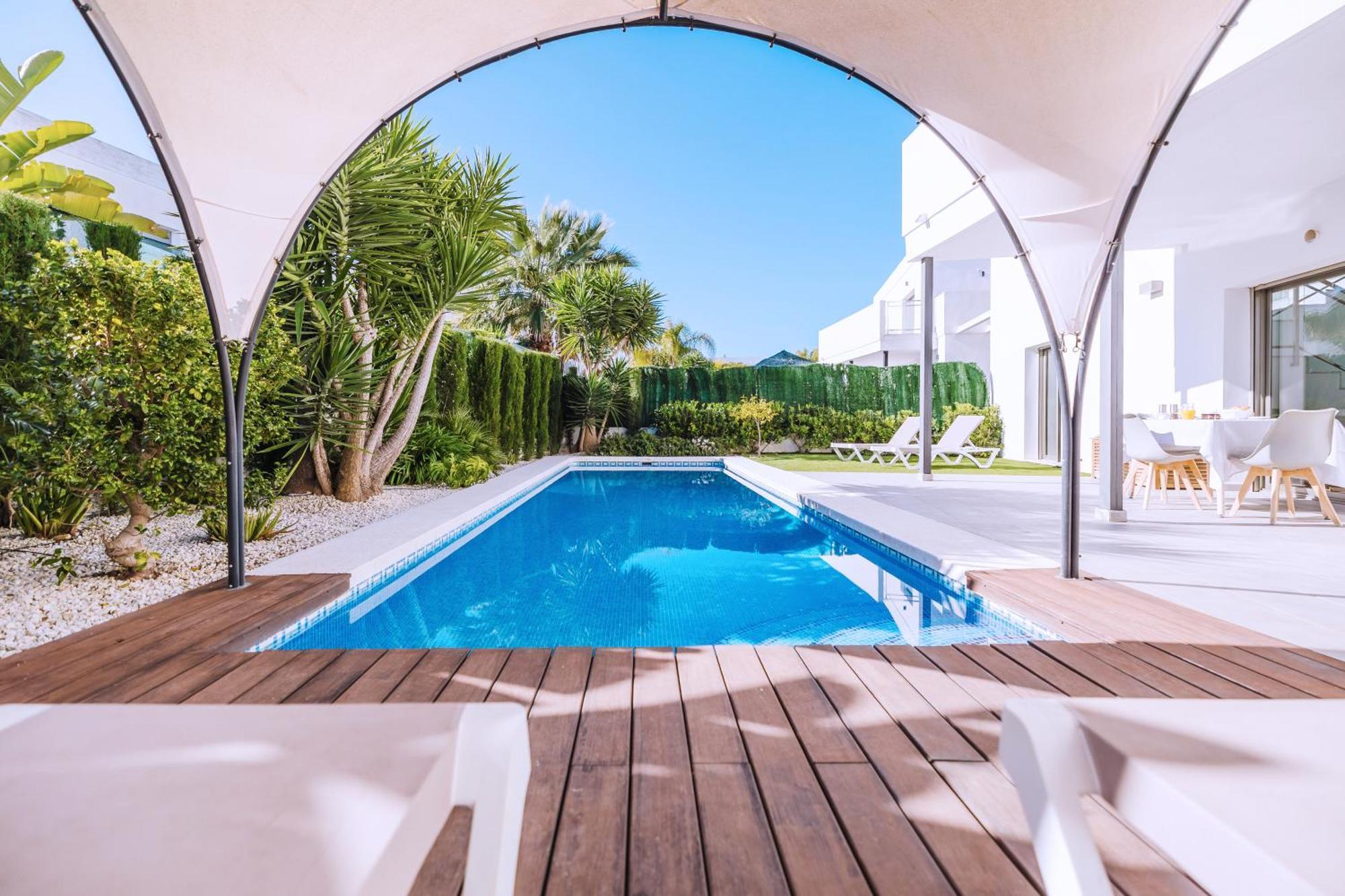 Casa Coco Stylisches Beachhouse Mit Pool & Sundeck Els Poblets Denia Exterior photo